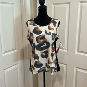 berek, woman’s, M, short sleeve, sequined, multi colored blouse. NWT.